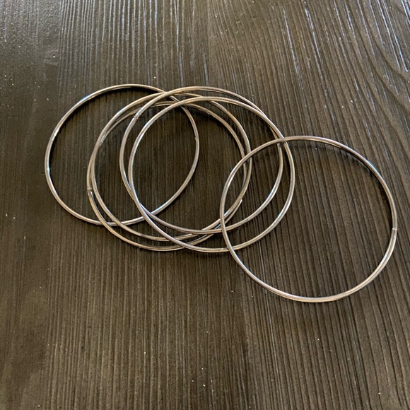 Silver Bangle Set - Picture 2 of 2